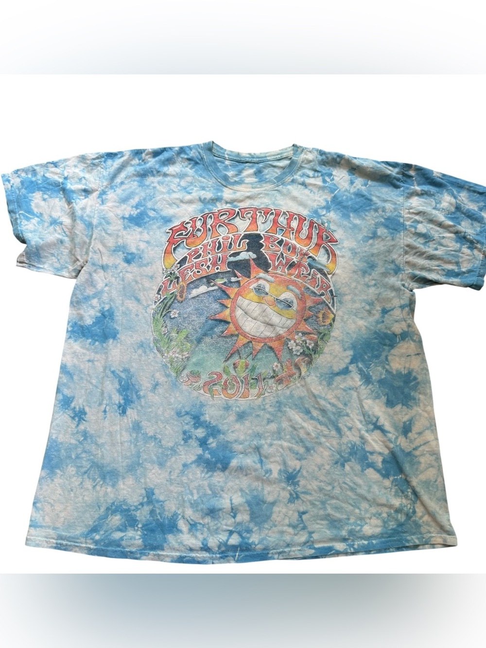 Further GRATEFUL DEAD Phil Lesh Bob Weir 2011 Summer Tour Tye Dye T-Shirt